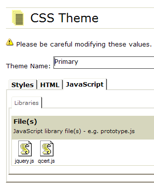Adding JS Files to Theme